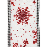 Ribbon Bundle - Glitter Snowflakes