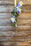 Columbine Spray, 32", Lavender Cream