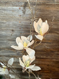 Snow Mini Magnolia Spray, 43.5", White