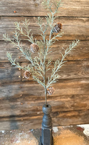 Japanese Cedar Pick, 11"x0"x17", Green White Brown