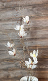 Snow Mini Magnolia Spray, 43.5", White