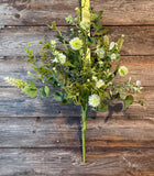 Wildflower Wishes Bush, 24", Green and ivory, 24", Green and ivory
