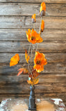 Autumn Poppy Spray, 22", Sienna