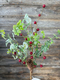 Winter Wonder Pick, 24"x7"x1", Red Green Brown