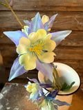 Columbine Spray, 31", Blue