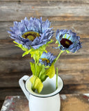 Sunflower Spray, 26", Blue