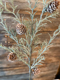 Japanese Cedar Pick, 11"x0"x17", Green White Brown