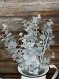 Metallic Eucalyptus Bush, 15", Silver