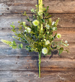 Wildflower Wishes Bush, 24", Green and ivory, 24", Green and ivory