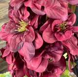 Delphinium Spray, 24", Burgundy