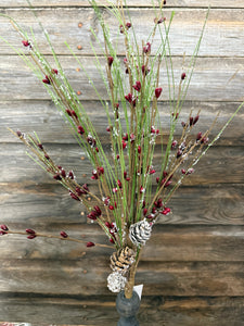 INDIVIDUAL - Iced Pine Pip Berry Bush, 21"