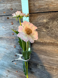 Double Scabiosa Spray, 22", Pink