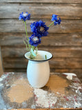 Cornflower Stem, 22", Dark Blue
