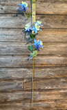Columbine Spray, 31", Blue