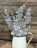 Metallic Eucalyptus Bush, 15", Silver