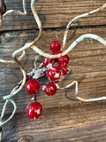 Birch Snow Berry Stem, 32", Red Natural