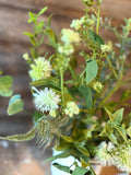 Wildflower Wishes Bush, 24", Green and ivory, 24", Green and ivory