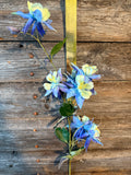 Columbine Spray, 31", Blue