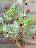 Winter Wonder Pick, 24"x7"x1", Red Green Brown