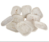 Dough Bowl - Mini, 9"-10” Long x 5”-6" Wide x 1.5-2.5” Deep, White