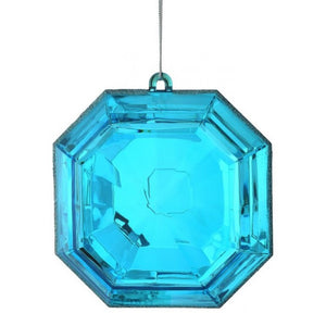  Turquoise Acrylic Square Precious Gem Ornament 