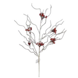 Red Natural Birch Snow Berry Stem