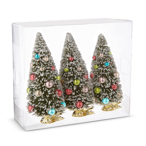 Clip-Oon Bottle Brush Tree Ornaments