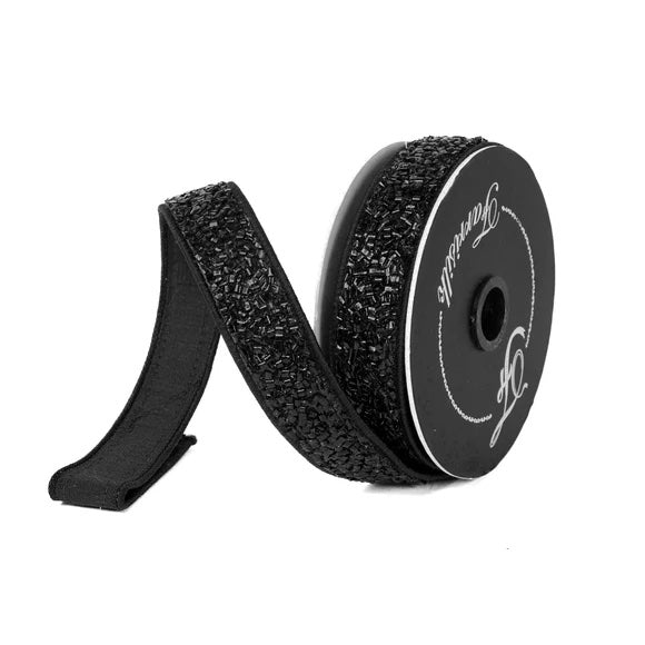 Black Creepy Fuzz Ribbon
