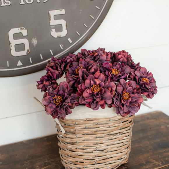 Purple Dried Wild Rose Spray