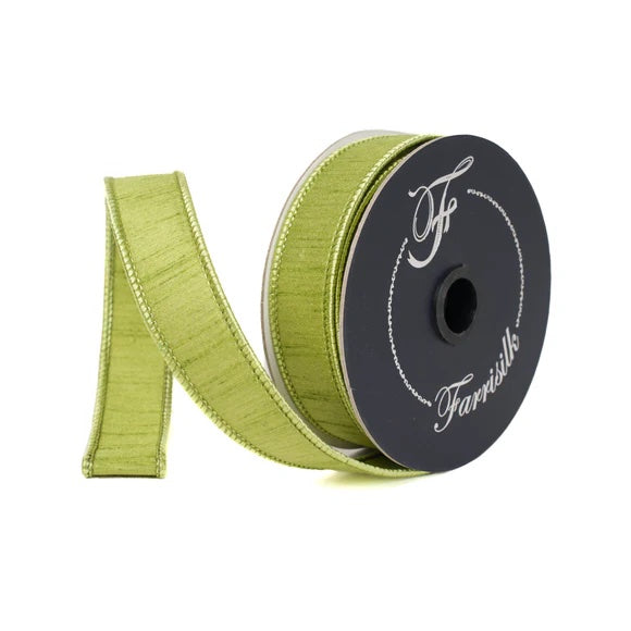 Lime Dupion Ribbon