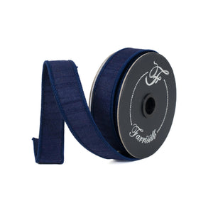  Navy Dupion Ribbon 