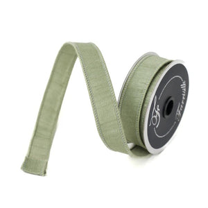 Sage Green Dupion Ribbon