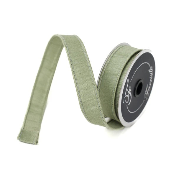 Sage Green Dupion Ribbon
