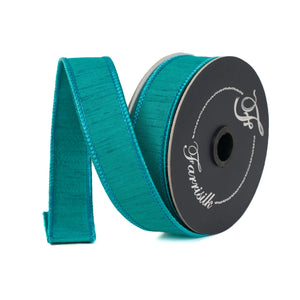  Teal Dupion Ribbon 