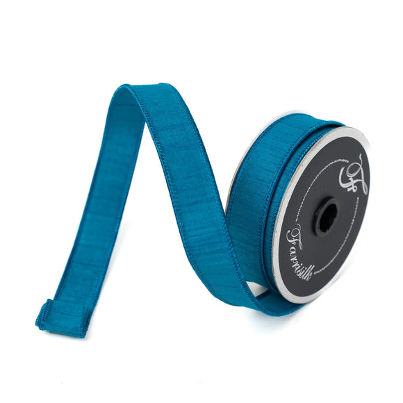  Turquoise Dupion Ribbon 