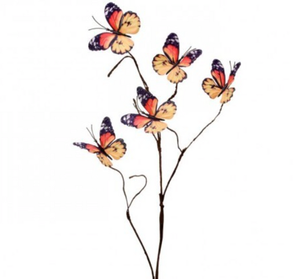 Yellow Fabric Butterfly Spray