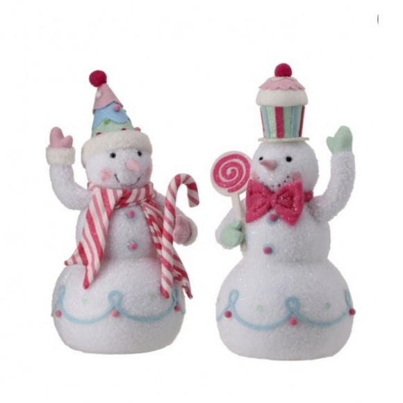 Pastel Assortment Fabric Sooo Sweet Snowmen Set