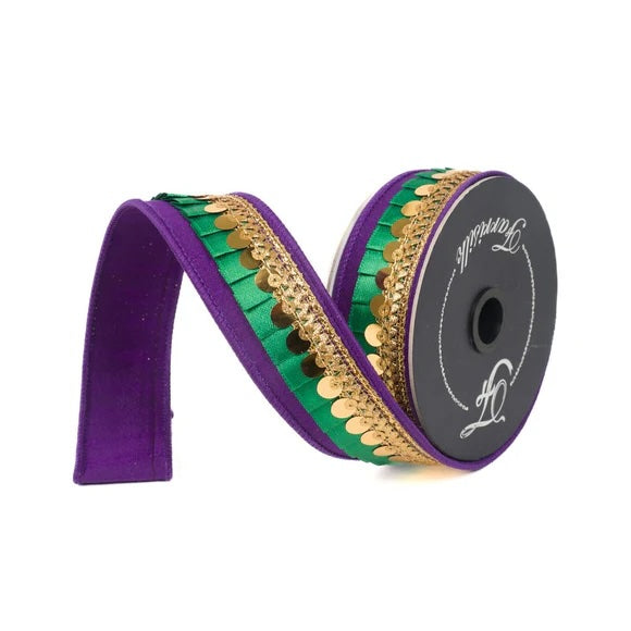 Mardi Gras Festive Frills Ribbon 