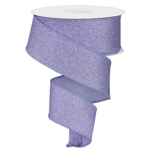 Lavender Fine Glitter On Royal Ribbon