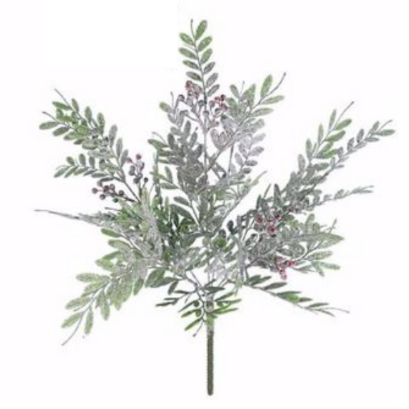 Flocked greeneery stem