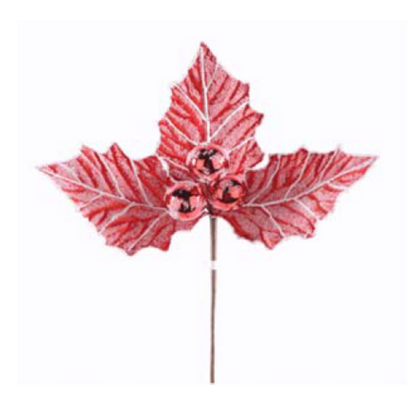 Red White Frost Holly Berry Pick
