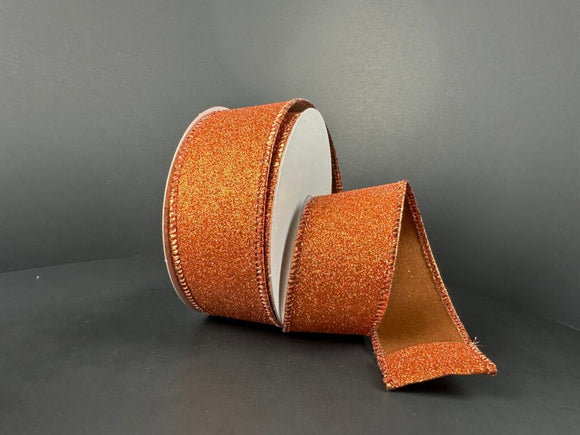 Copper Glitter Ribbon