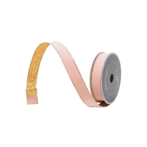  Blush And Gold Gold Gleam Ribbon 