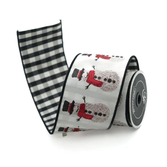  Black and White Jack Frost Ribbon 