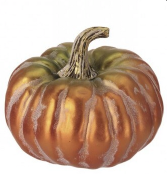 Orange Metalic Autumn Latex Pumpkin