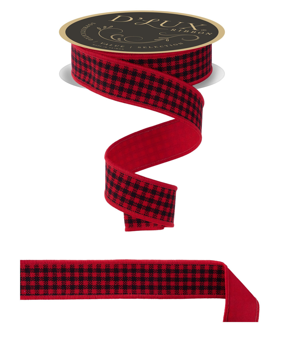 Mini Check Fused Ribbon, 1.5
