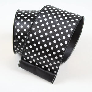  Black And White  Mini Dots Ribbon 