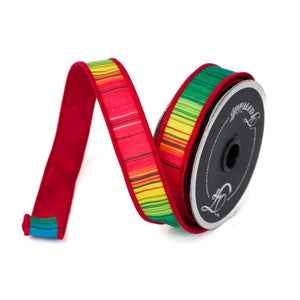 Roll of sarape pattern multi color ribbon
