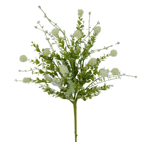 Cream Mixed Thistle Bush