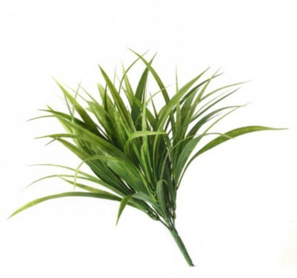 Green Plastic Field Grass Bush